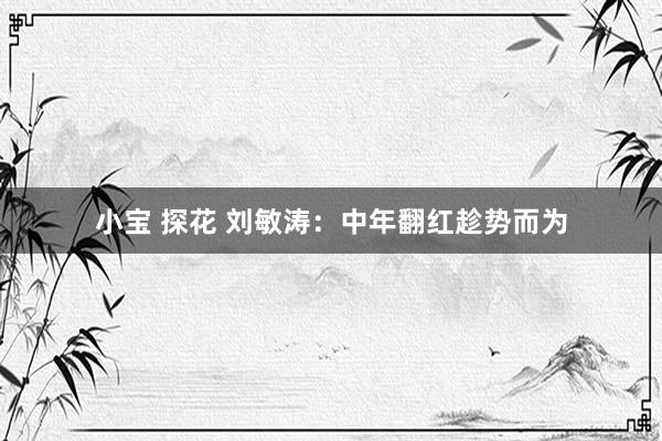 小宝 探花 刘敏涛：中年翻红趁势而为