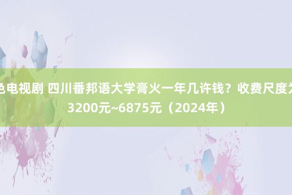 色电视剧 四川番邦语大学膏火一年几许钱？收费尺度为3200元~6875元（2024年）